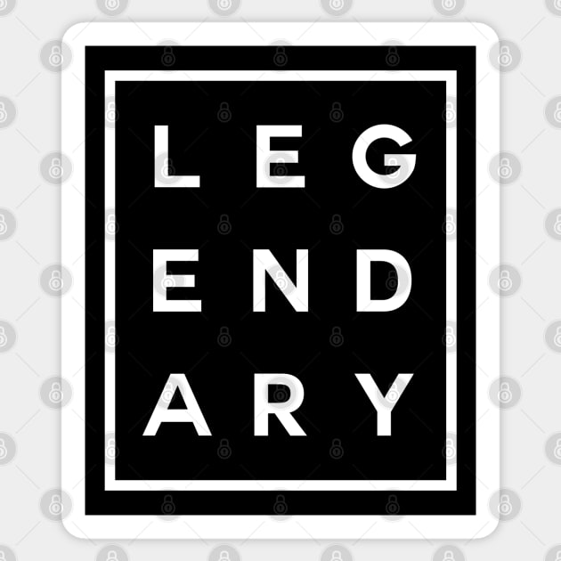 Legendary Boxed (White) Sticker by inotyler